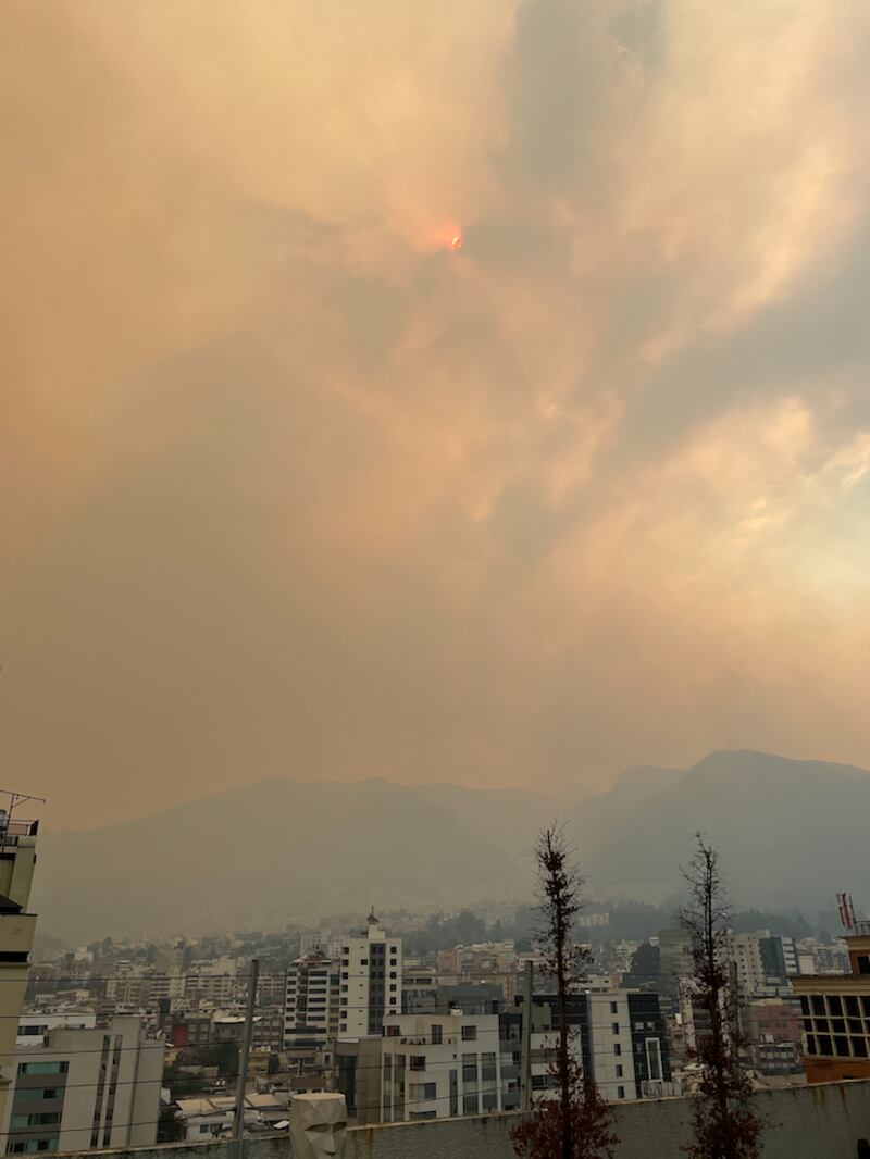 Así se ve el cielo desde el sector La Carolina