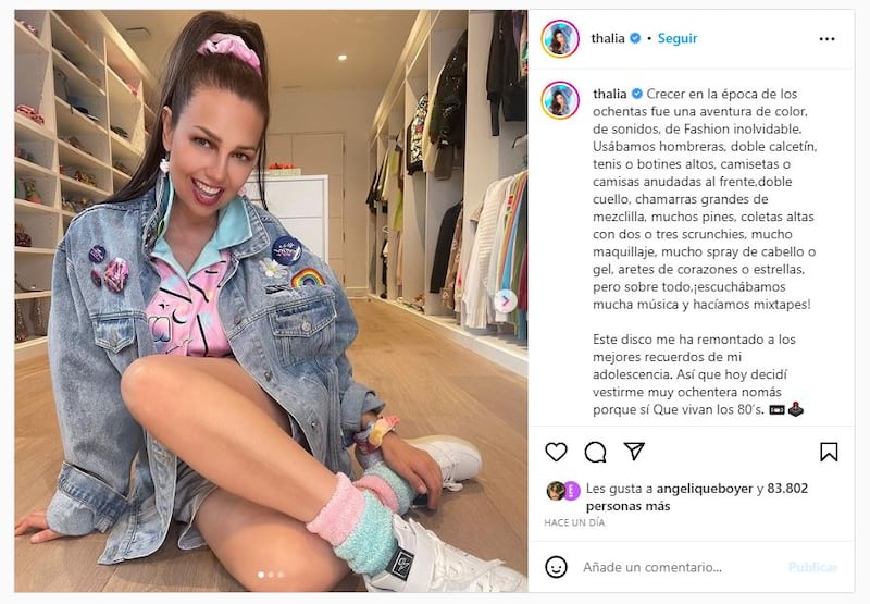 Thalía se ve y se siente mejor que nunca a sus 51 años