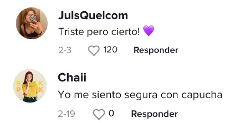 Estas fueron algunas reacciones de TikTok