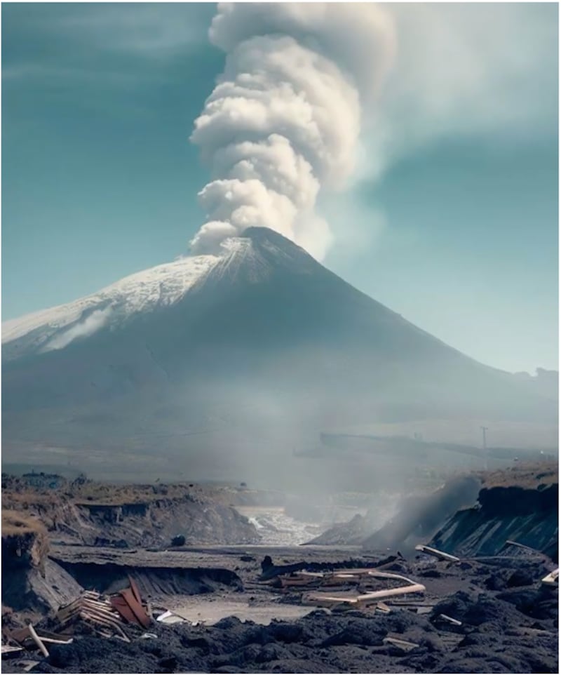 Inteligencia Artificial recrea la erupción del Cotopaxi de 1877