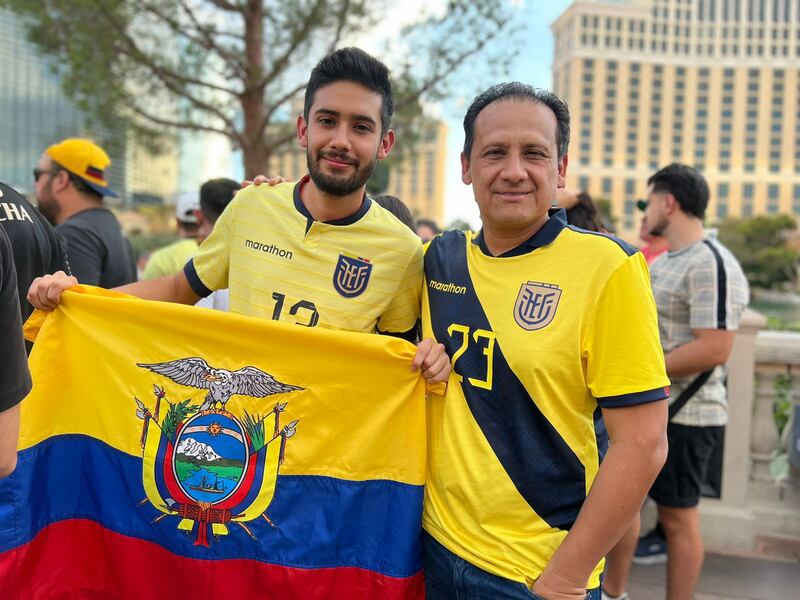 Hinchas ecuatorianos desde Las Vegas previo al duelo de Jamaica