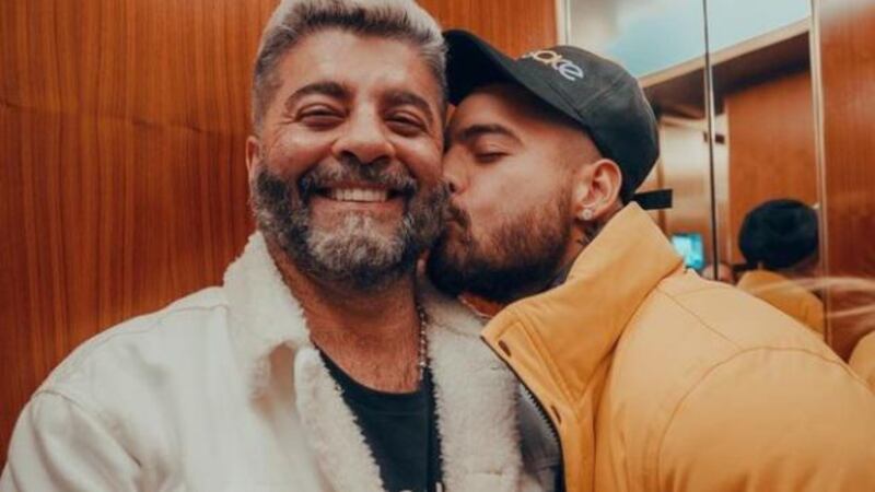 Maluma junto a su padre