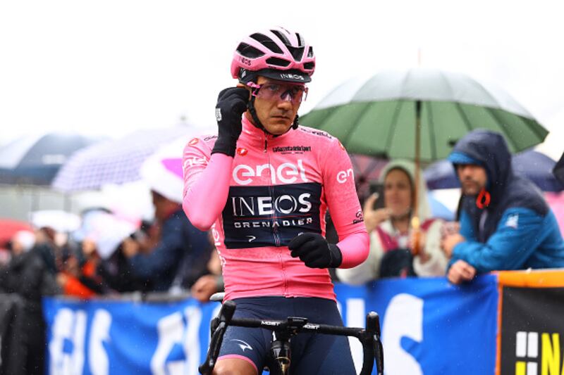 Richard Carapaz en el Giro de Italia.