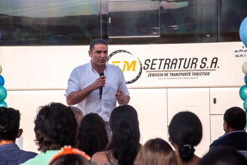 La estación de Samborondón cuenta con seguridad privada para vigilancia y tranquilidad de los jóvenes.