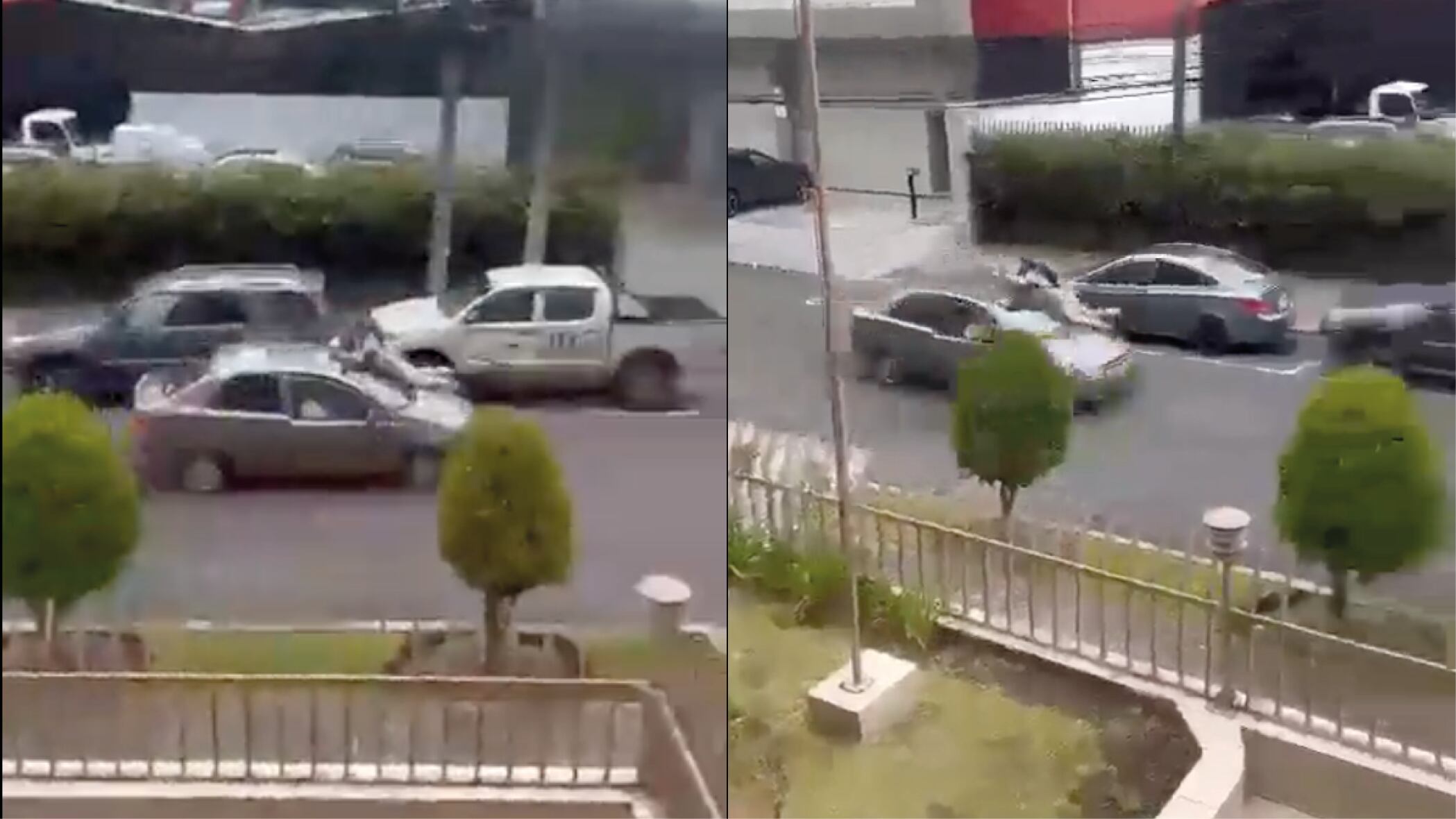 Ciudadana se aferró al techo de su vehículo tras ser asaltada por delincuentes en Quito