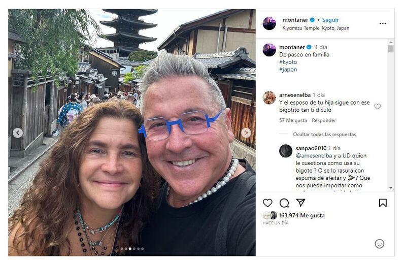 Ricardo Montaner y su familia están viviendo unas vacaciones de ensueño en Japón