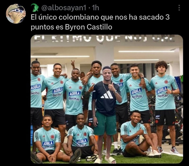 Meme del triunfo de Ecuador ante Colombia