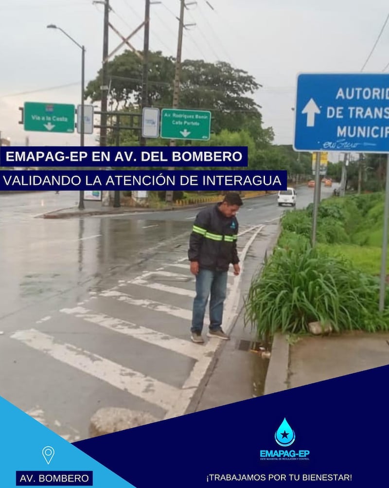 Trabajos en la Av. del Bombero.