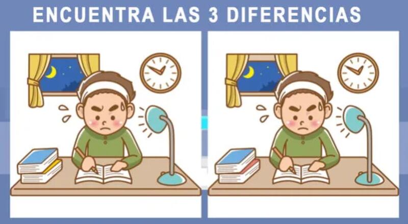 Encuentra las tres diferencias de la imagen.