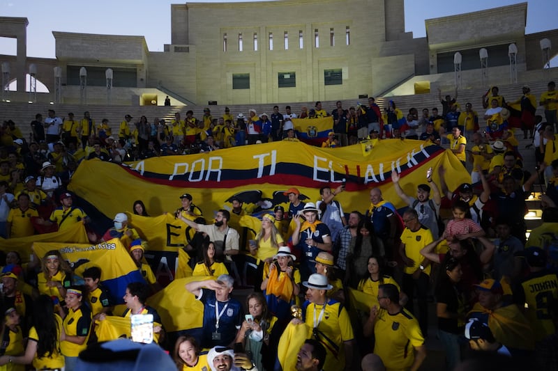 Banderazo en Katara