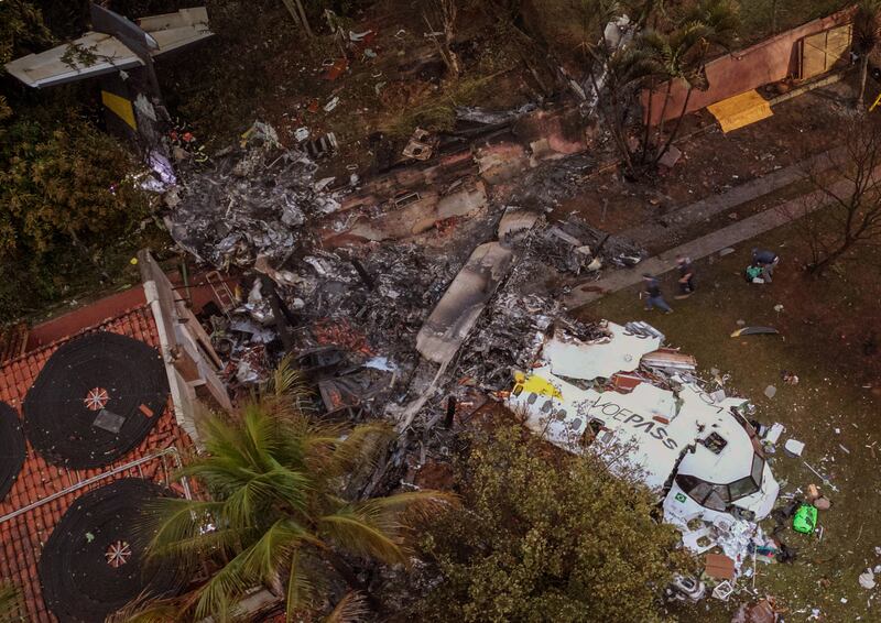 Accidente aéreo en Brasil