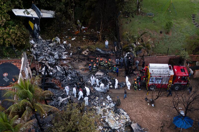 Accidente aéreo en Brasil