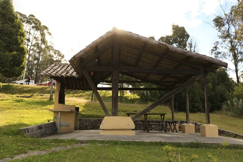 Zona de parrilla en parques de Quito