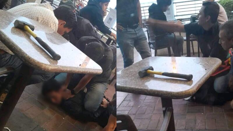 Sujeto que atacó con un combo a mesera de restaurante en el Puerto Santa Ana, quería matarla