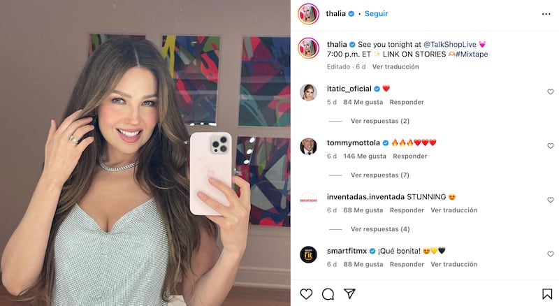 Thalía será homenajeada en Bilboard 2023.