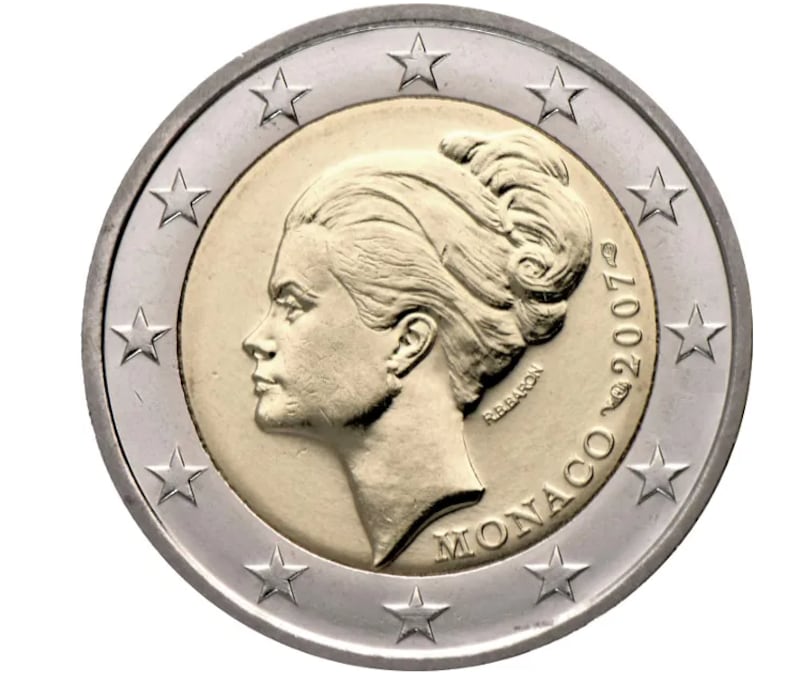 Moneda de 2 euros en homenaje a Grace Kelly