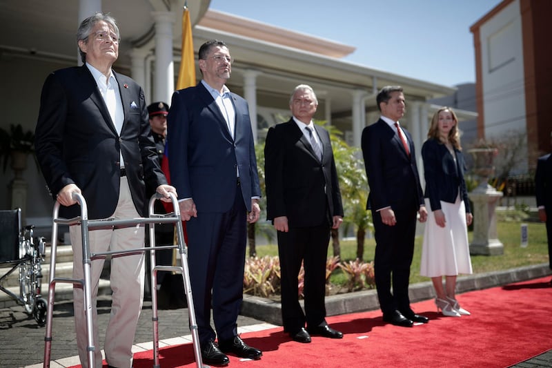 Presidente de Ecuador, Guillermo Lasso, visita Costa Rica