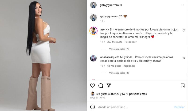 Captura de post de Instagram de Gabriela Guerrero