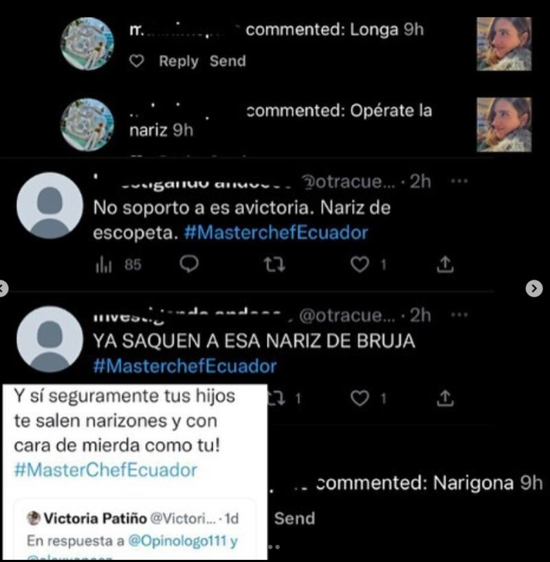 "Con la nariz en alto siempre": Victoria de MasterChef Ecuador saca a la luz el bullying que le hacen por su nariz y así se defendió