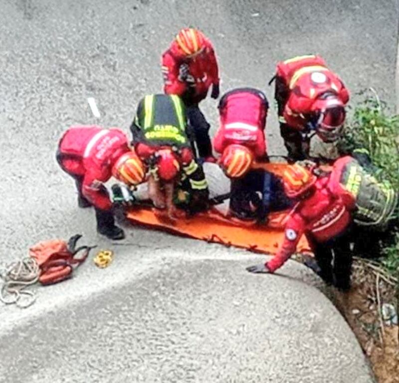 Accidente en el puente de Collas