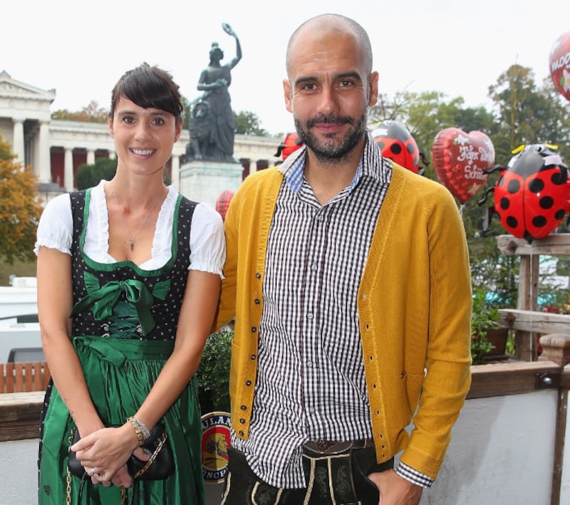 Pep Guardiola y Carolina Serra