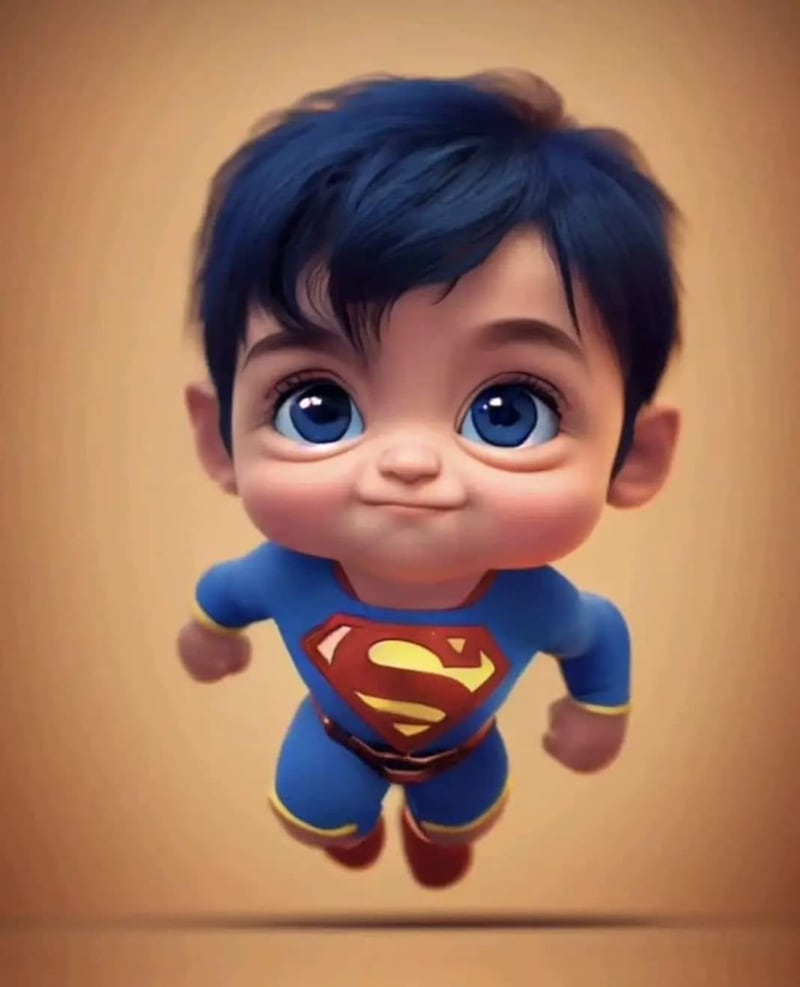 Superman de niño según Inteligencia Artificial