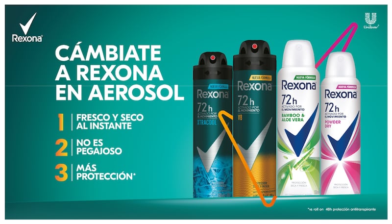 Rexona en aerosol