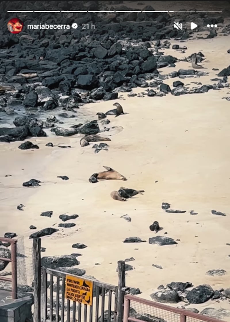 Las fotos de María Becerra disfrutando de las Islas Galápagos