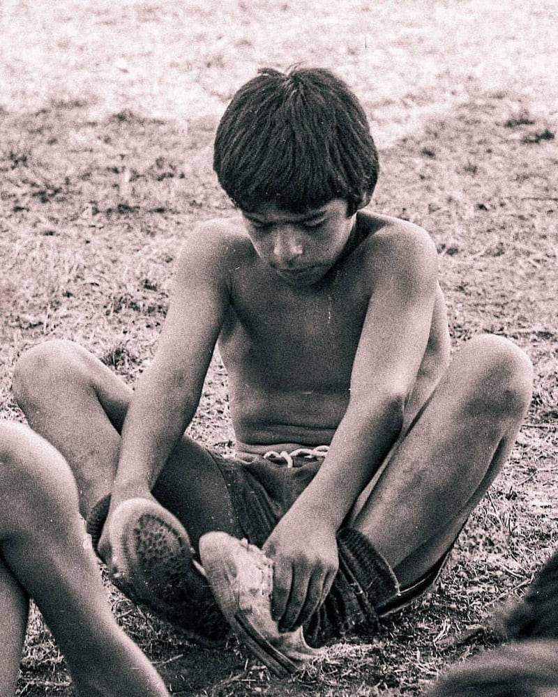 Fotografías de Maradona de infante