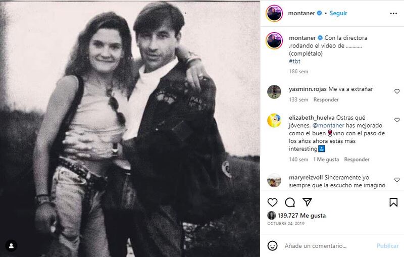 Ricardo Montaner y Marlene Rodríguez en su juventud