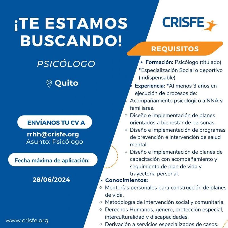 Trabajos en Quito en junio