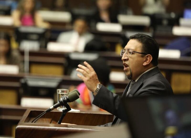 Virgilio Saquicela, reelecto presidente de la Asamblea Nacional