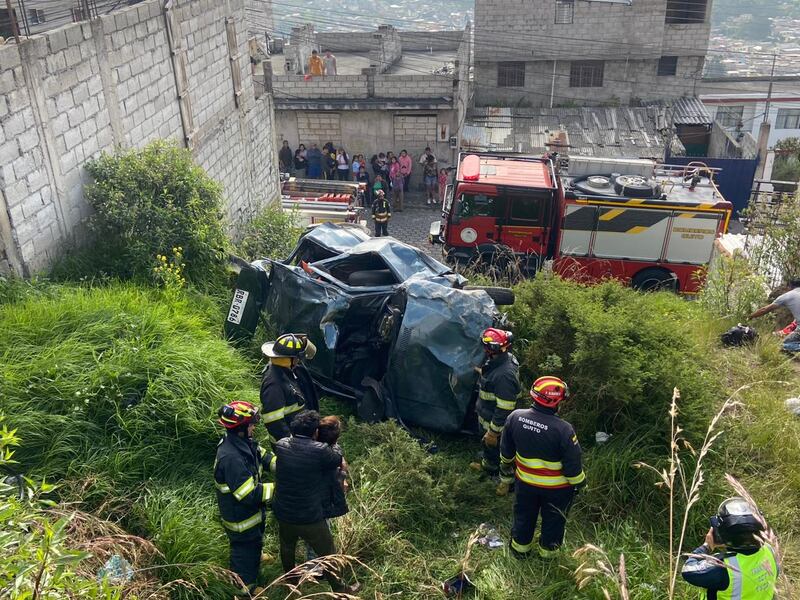 Accidente de tránsito al norte de Quito