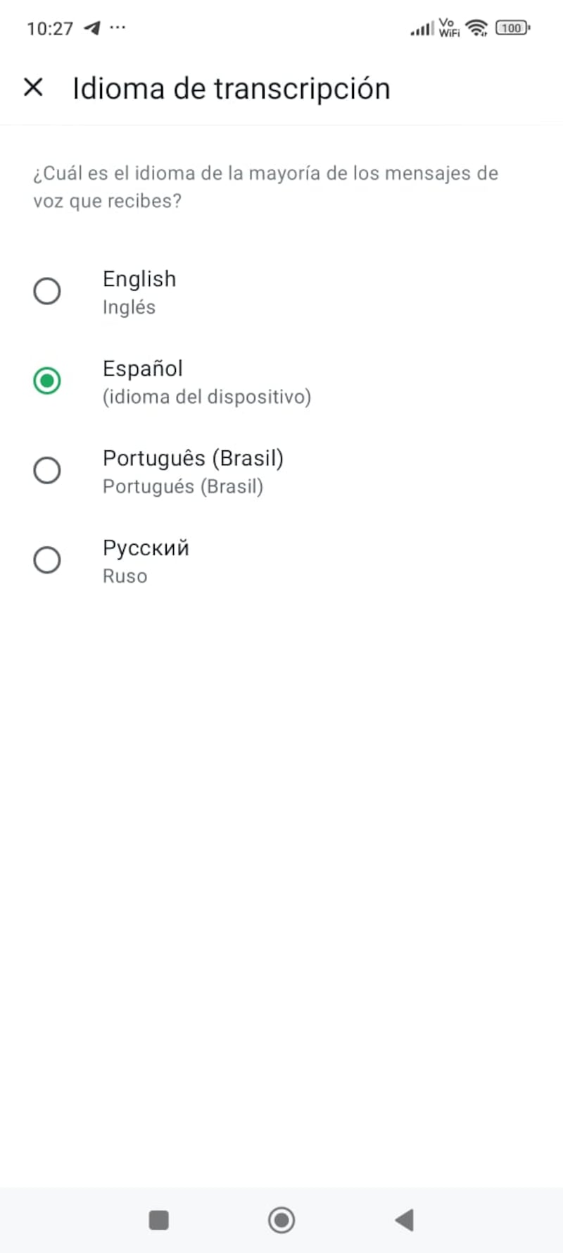 Pasos para activar la opción de transcribir audios en WhatsApp