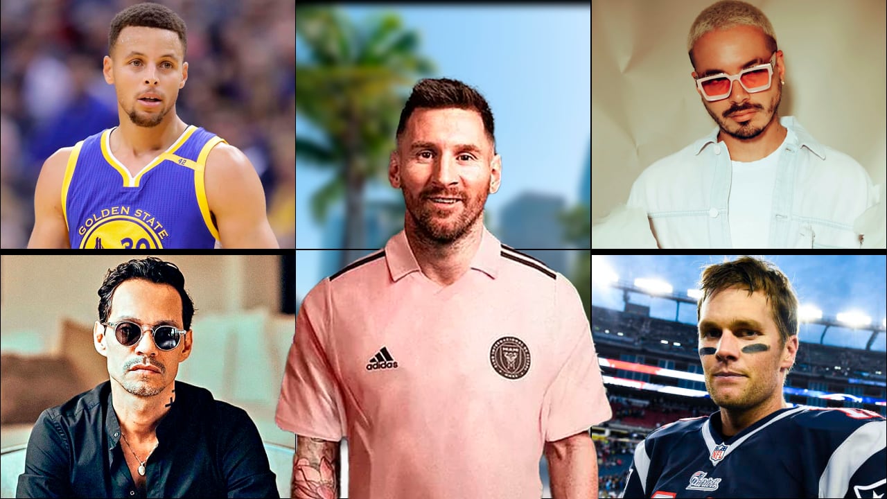 Lionel Messi con sus nuevos vecinos en Miami