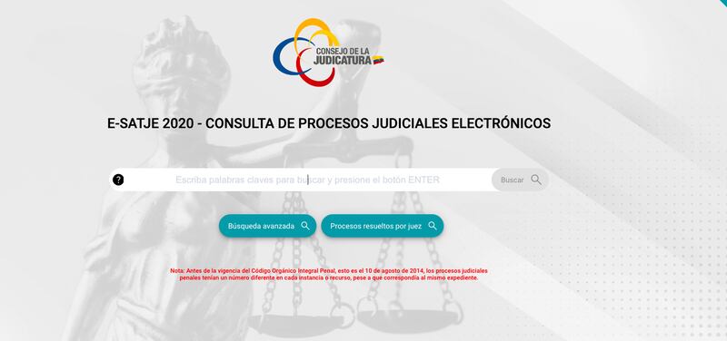 Paso a paso para saber si tienes un proceso o demanda judicial en Ecuador