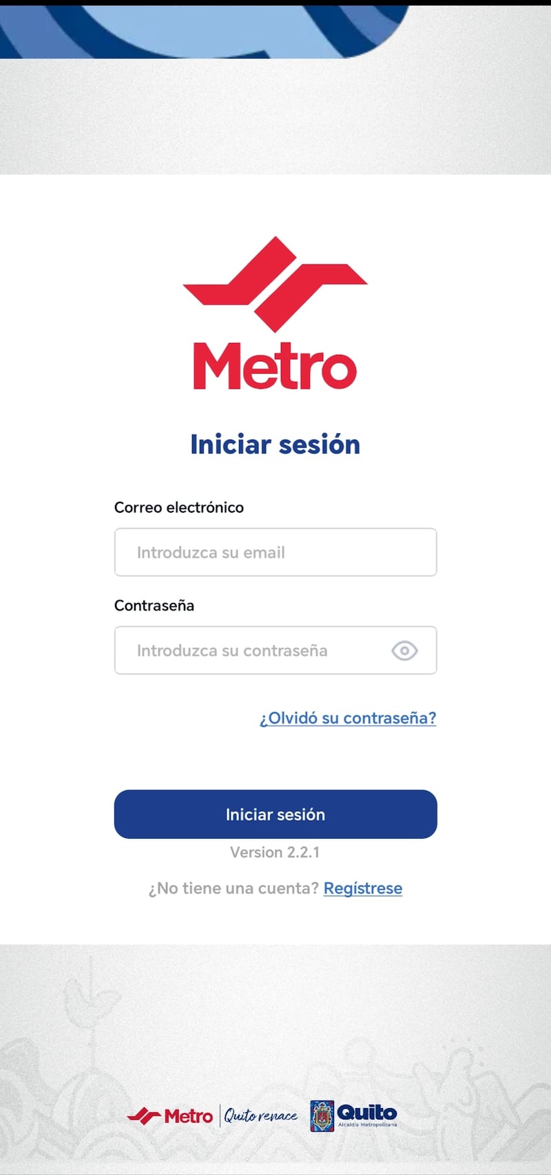 App del Metro de Quito