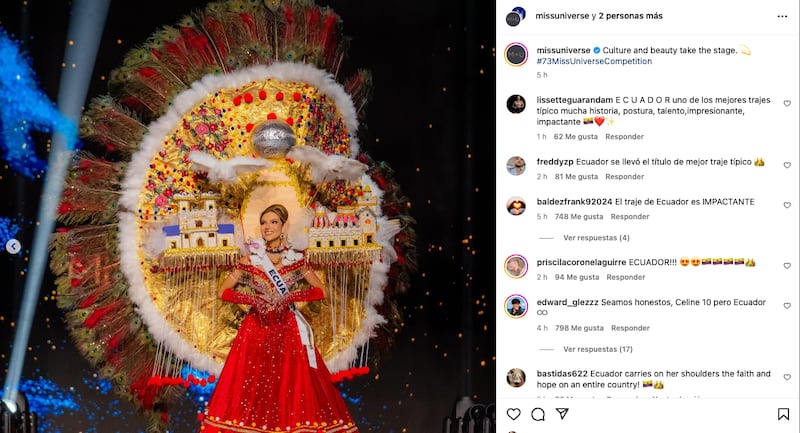 Cuenta de Instagram de Miss Universo destaca a Mara Topic