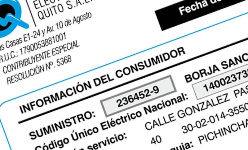 Se suspende la entrega de planillas de luz de manera física en Quito; Así puedes la puedes obtener