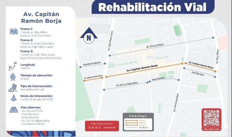 ¡PILAS! Se cierra la av. Capitán Ramón Borja, sector La Kennedy, norte de Quito ¿por cuánto tiempo?