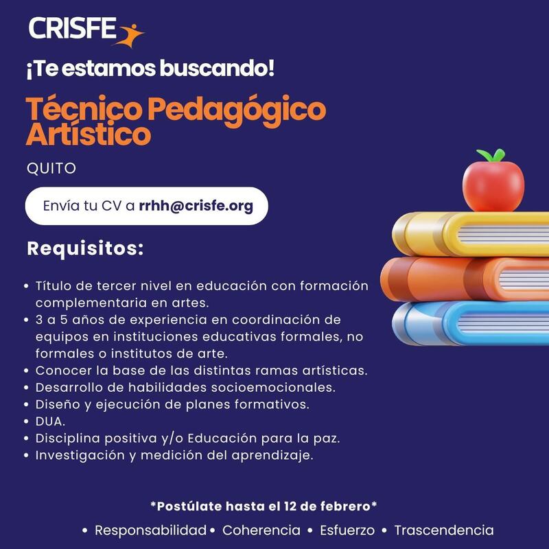 Vacante laboral en Crisfe