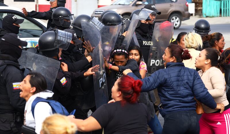 Número de reos muertos por crisis carcelaria