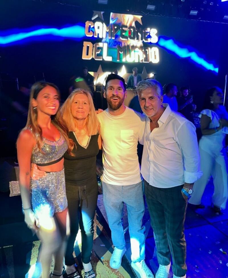 Fiesta de despedida del año 2022 organizada por Lionel Messi