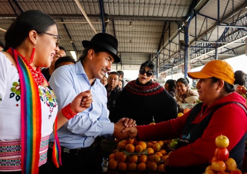 Leonidas Iza Salazar, candidato presidencial por Pachakutik (PK), lista 18.