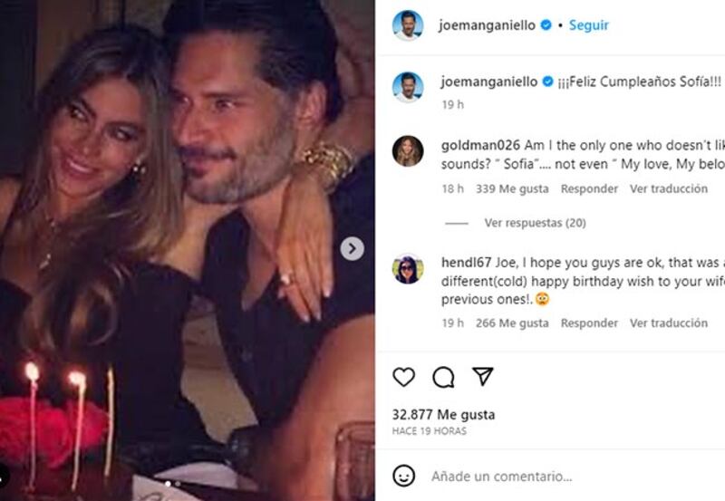 Sofía Vergara y Joe Manganiello cumpleaños