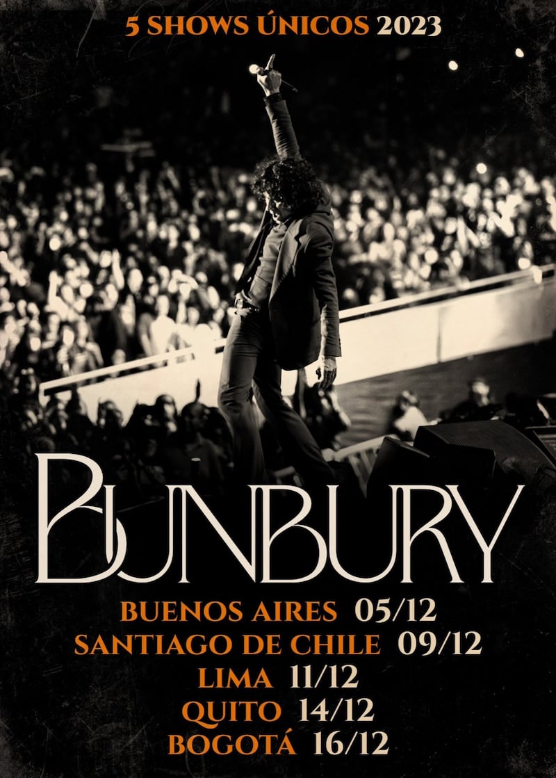 Bunbury en Quito en diciembre de 2023