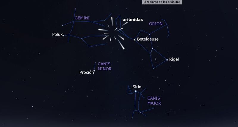 La Lluvia de Meteoros Oriónidas se verán en Ecuador.