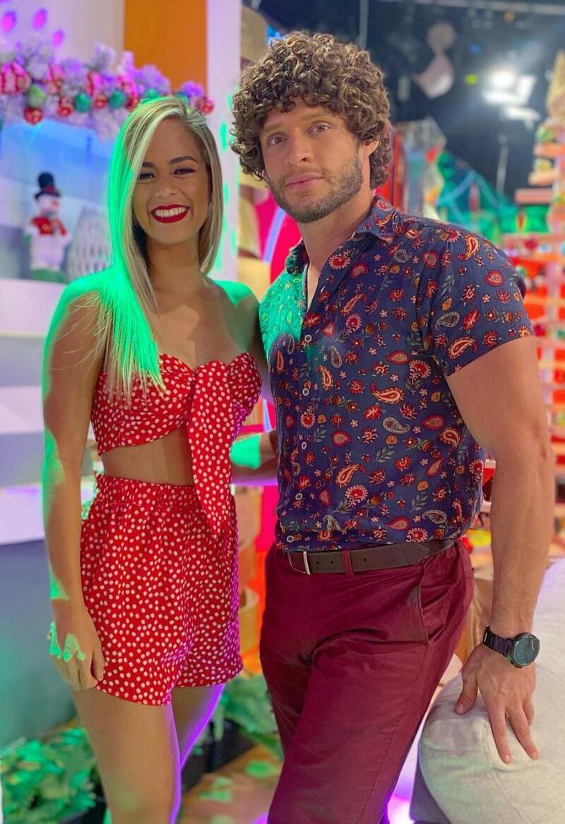 Kimberly Cedeño y Julián Campos