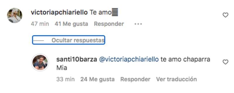 Captura de pantalla del Instagram de Santiago de MasterChef