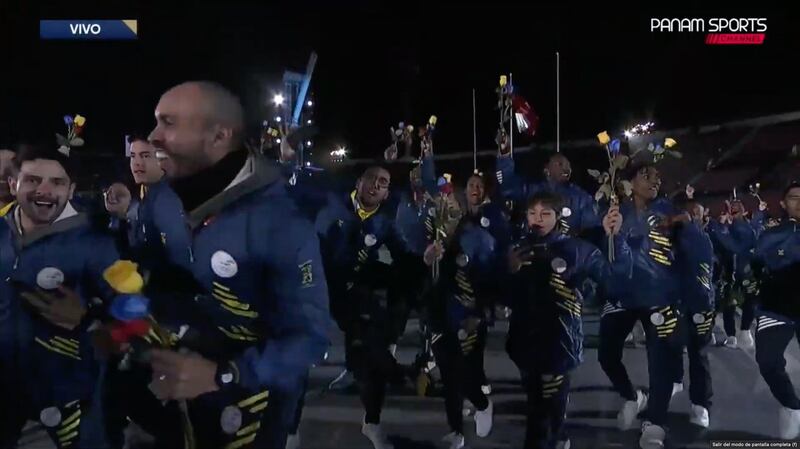 Ecuador en la ceremonia inaugural de los Juegos Panamericanos de Santiago 2023